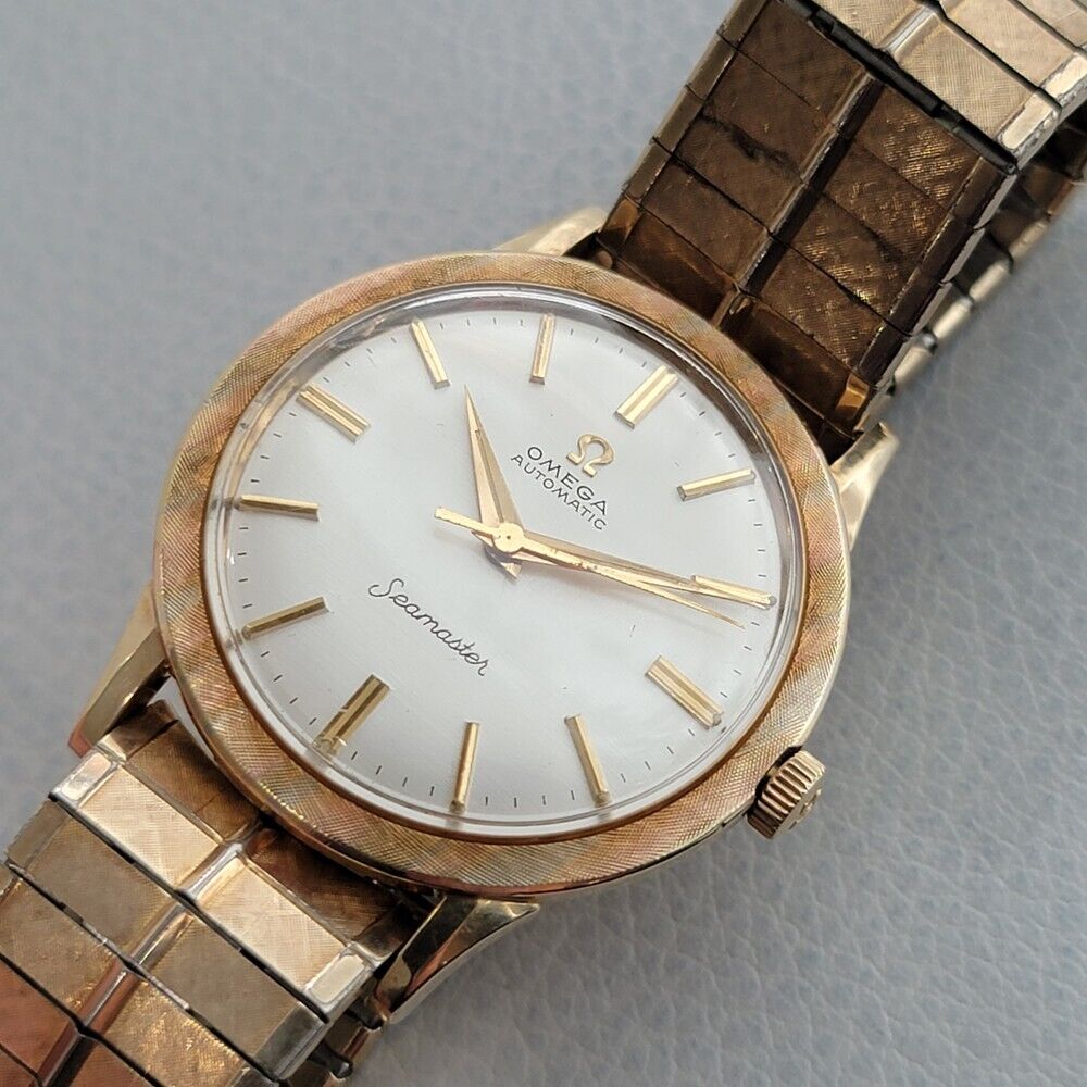 Mens Omega Seamaster 34mm Gold Capped Automatic 1960s All Original