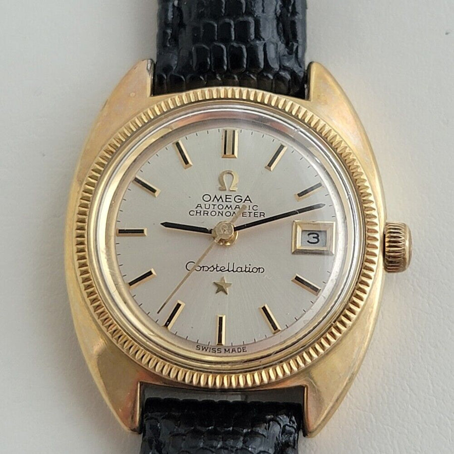 Omega Ladies Constellation 568.011 Gold Capped Date Automatic 1960s Swiss RA408