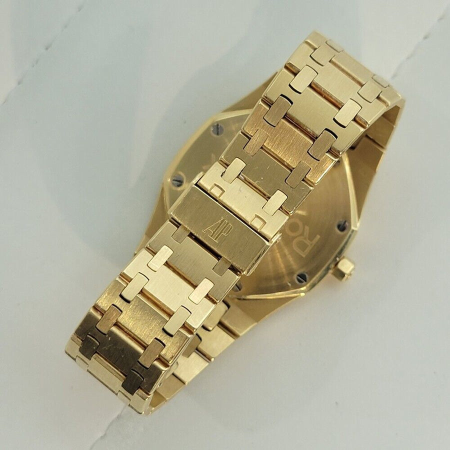 Mens Audemars Piguet Royal Oak 18k Gold 5402BA 39mm Automatic w Box 1990s OM103