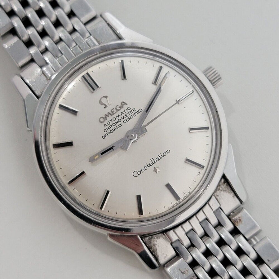 Mens Omega Constellation 34mm Automatic Stainless Steel 1960s Vintage RA403