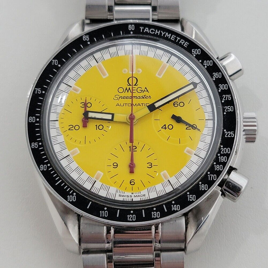 Mens Omega Speedmaster 351012 39mm Schumacher Automatic 1990s All Original RA383