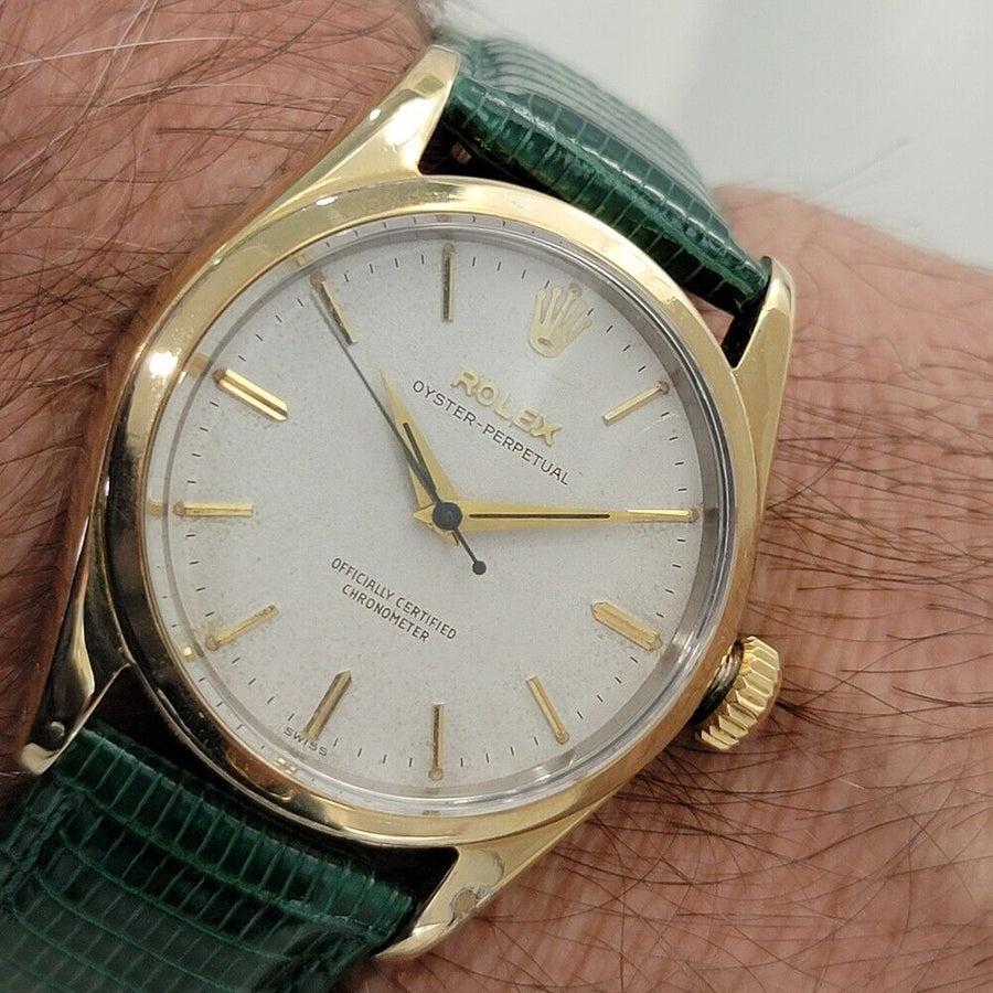 Mens Rolex Oyster Perpetual Ref 6634 Gold Capped Automatic 1950s Vintage RA237B