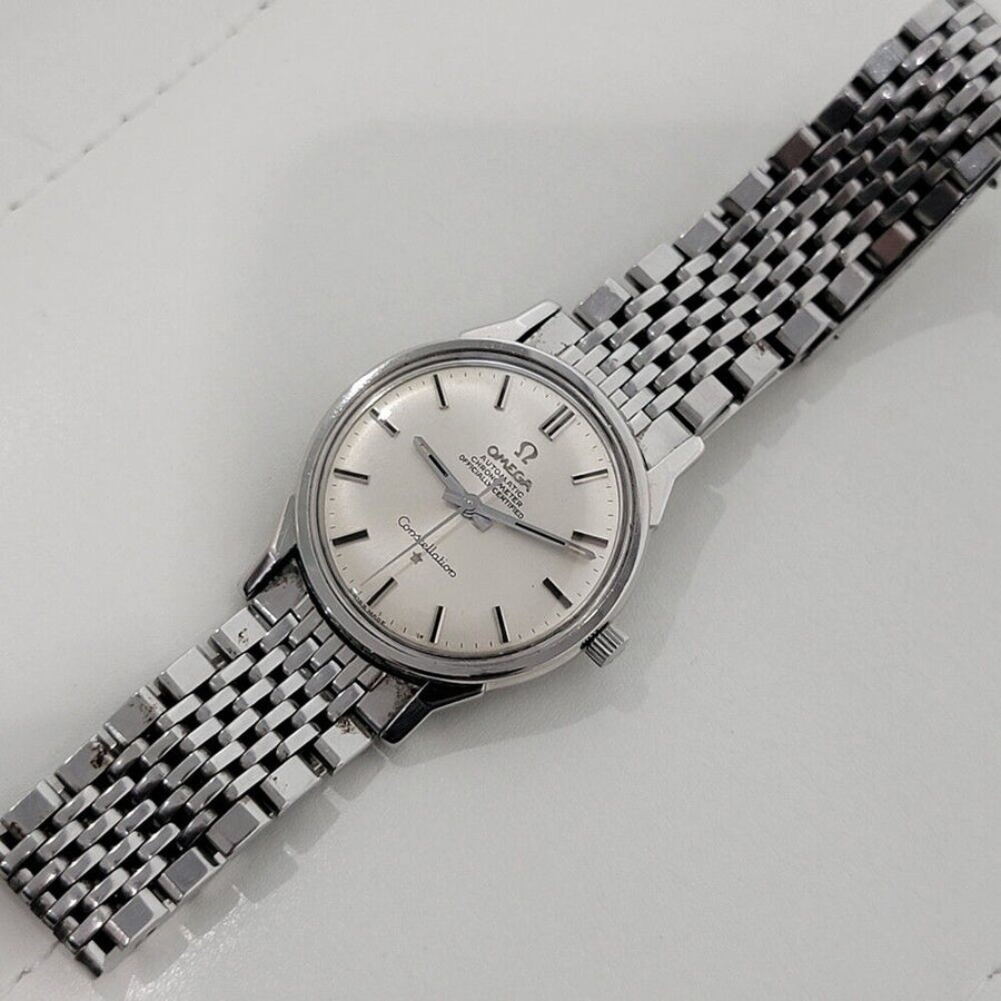 Mens Omega Constellation 34mm Automatic Stainless Steel 1960s Vintage RA403