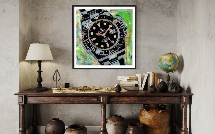 JD Shultz Rolex Time 24x24 Original Signed Painting wCertificate of Authenticity