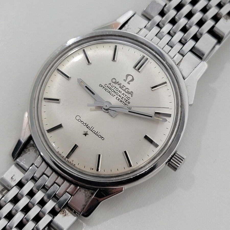 Mens Omega Constellation 34mm Automatic Stainless Steel 1960s Vintage RA403