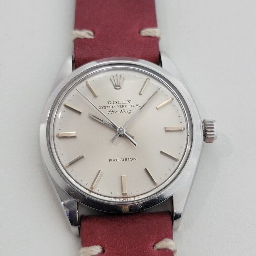 Mens Rolex Oyster Perpetual Air-King Ref 5500 34mm Automatic 1970s Swiss RA307R