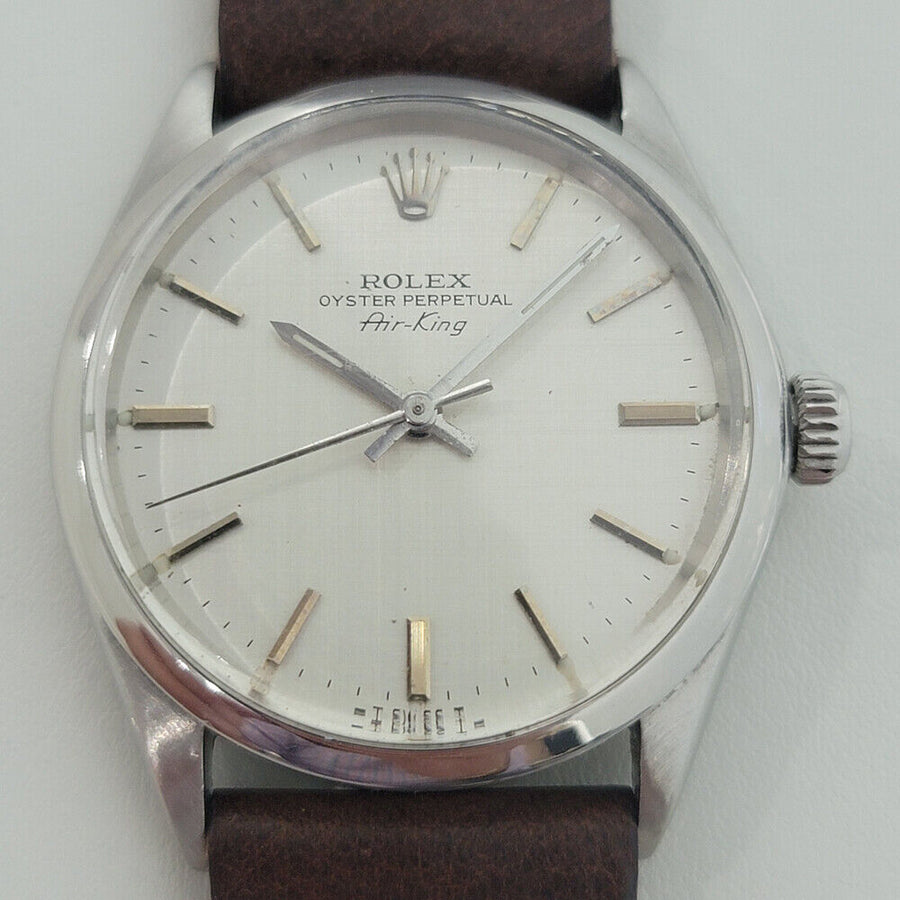 Mens Rolex Oyster Perpetual Ref 5500 Air King 34mm 1970s Automatic Swiss RA253B