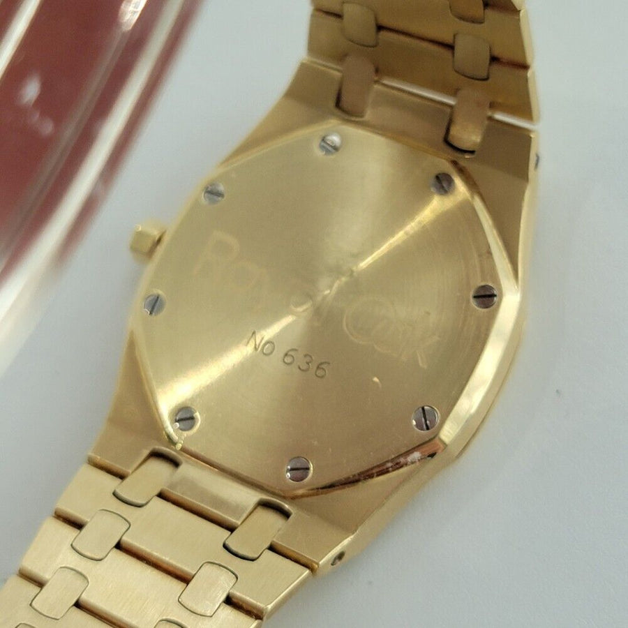 Mens Audemars Piguet Royal Oak 18k Gold 5402BA 39mm Automatic w Box 1990s OM103