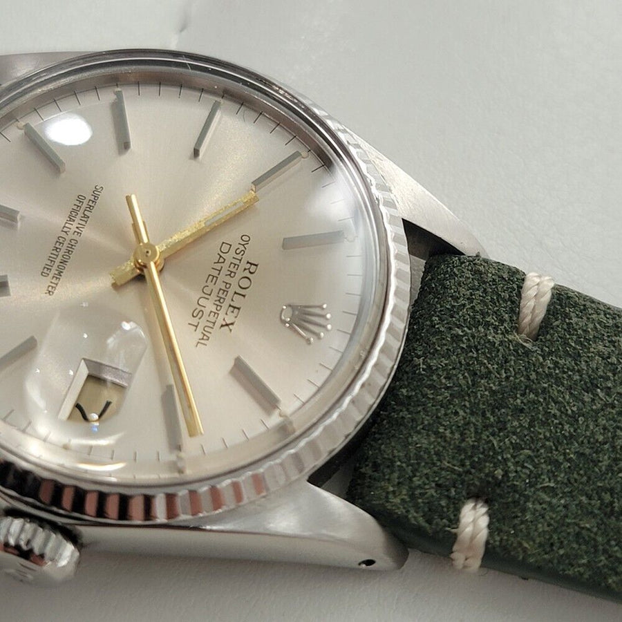 Mens Rolex Oyster Perpetual Datejust 16014 18k Gold SS Automatic 1970s RA322B