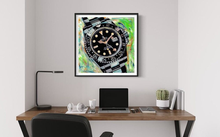 JD Shultz Rolex Time 24x24 Original Signed Painting wCertificate of Authenticity