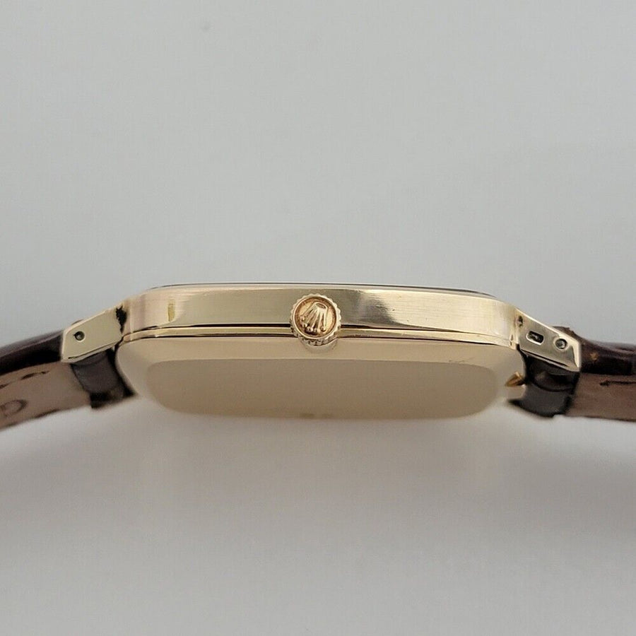 Mens Rolex Cellini Ref 4113 27mm 18k Solid Gold 1970s Vintage Luxury RA386