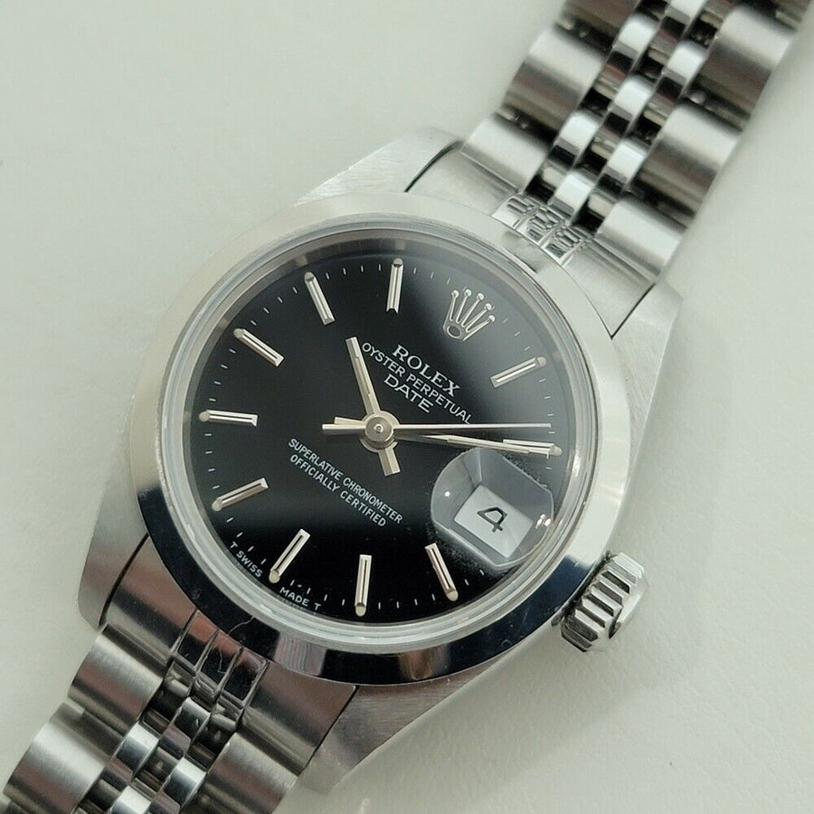 Rolex Lady Date 69160 Stainless Steel Automatic 1990s Swiss Luxury RA384