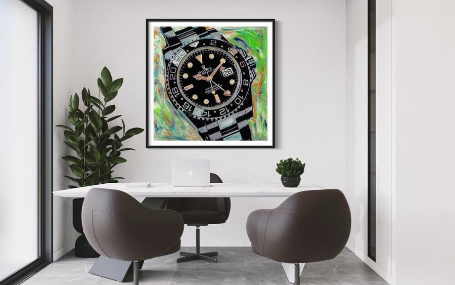 JD Shultz Rolex Time 24x24 Original Signed Painting wCertificate of Authenticity