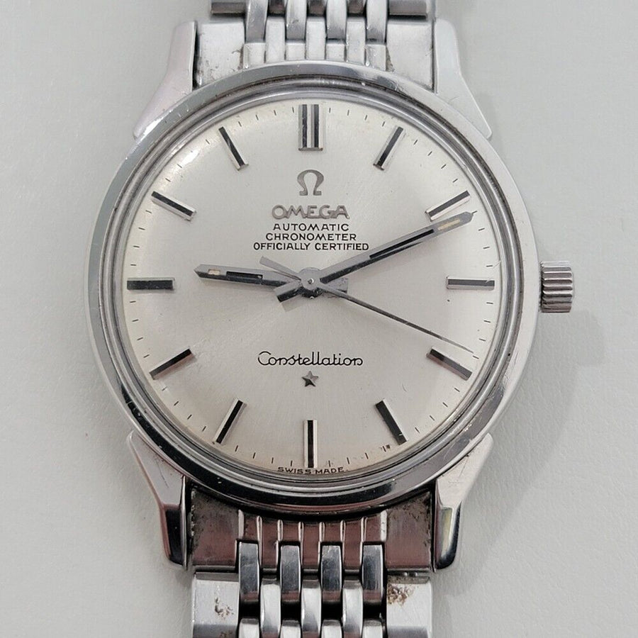 Mens Omega Constellation 34mm Automatic Stainless Steel 1960s Vintage RA403