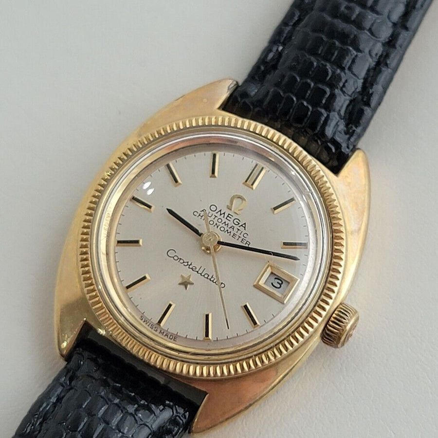 Omega Ladies Constellation 568.011 Gold Capped Date Automatic 1960s Swiss RA408