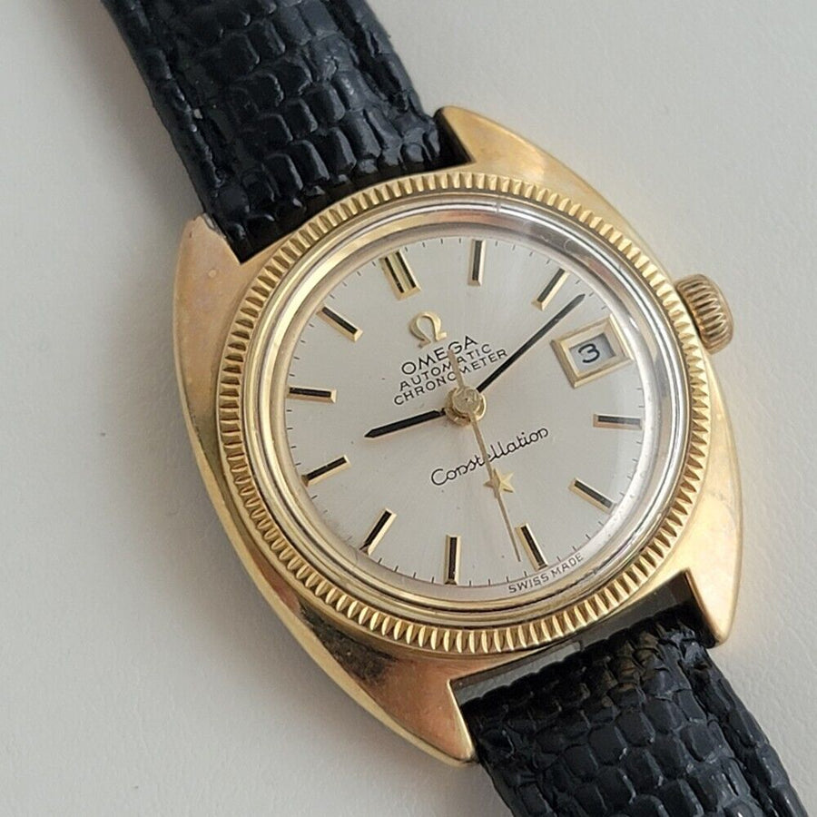 Omega Ladies Constellation 568.011 Gold Capped Date Automatic 1960s Swiss RA408