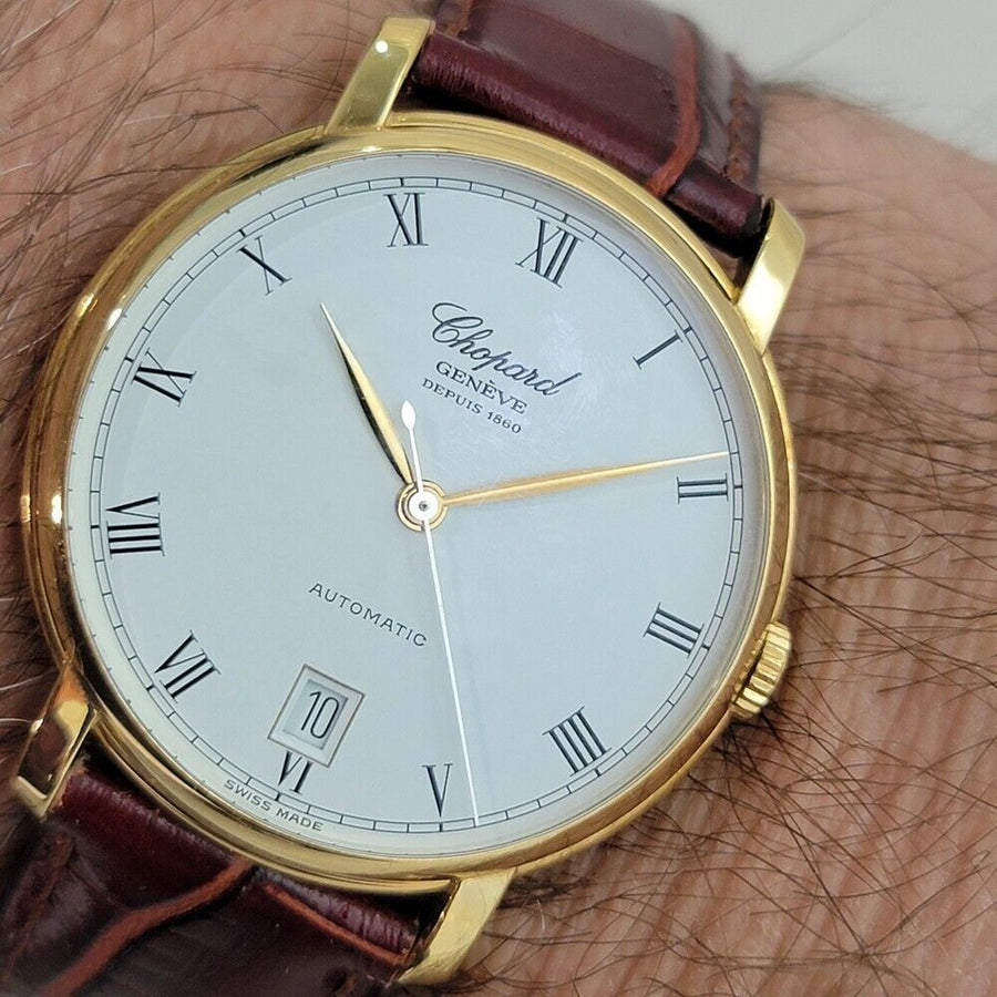 Chopard Geneve Classique Depuis 1860 18K Gold 35mm Date Automatic 1990s NA122