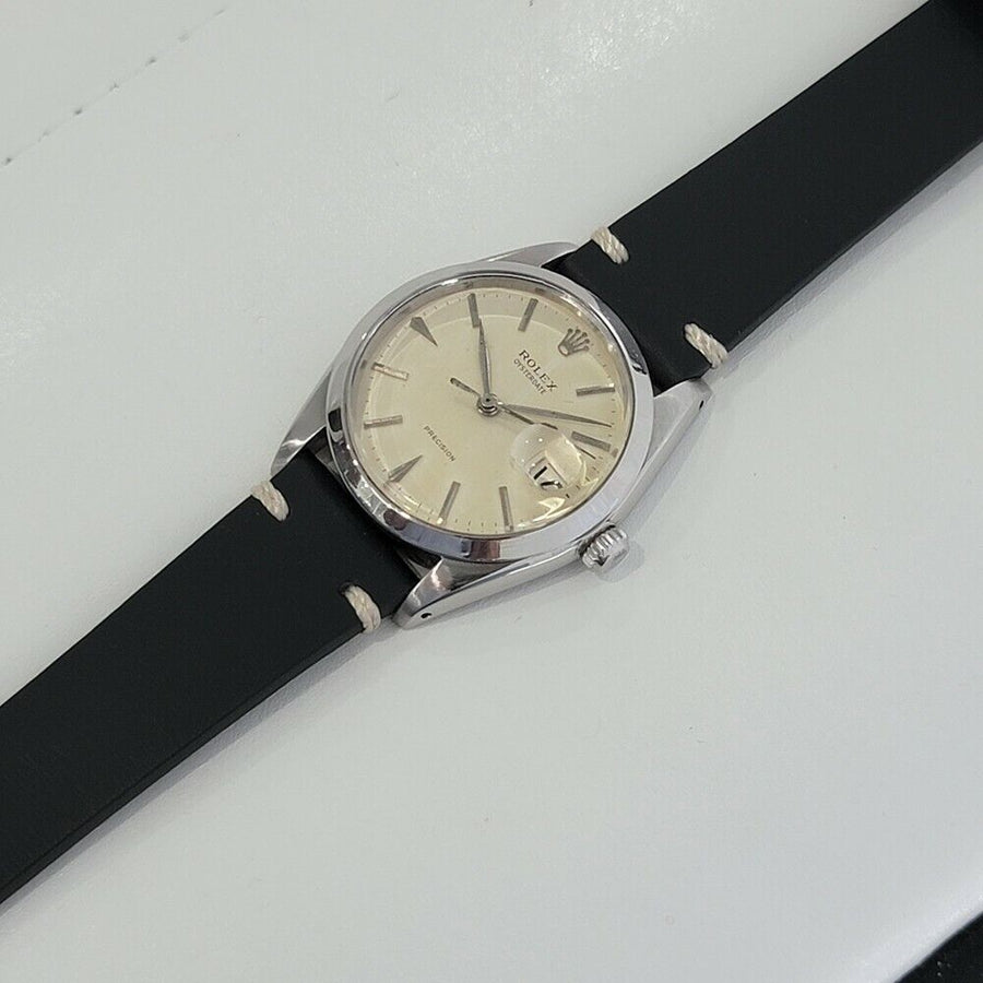 Mens Rolex Oysterdate Precision Ref 6694 34mm 1960s Manual Wind Vintage RA207