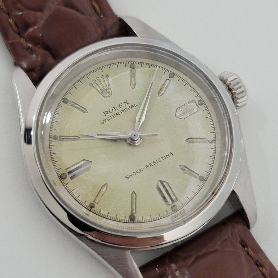 Midsize Rolex Oyster Royal Ref 6244 1950s 31mm Manual Wind Vintage Swiss RA7