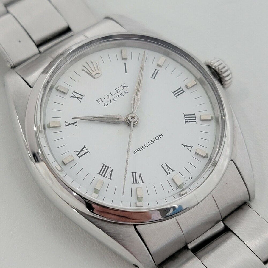 Mens Rolex Oyster Precision Ref 6426 34mm Manual Wind 1960s Swiss Vintage RA183