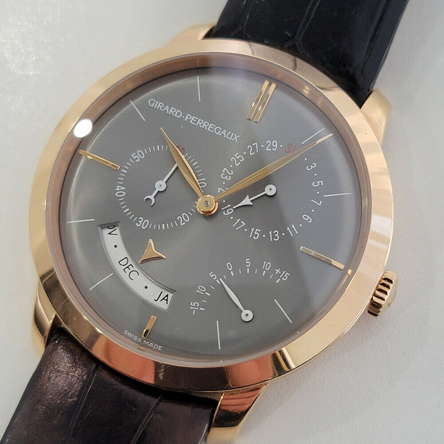 Mens Girard Perregaux 49538 Equation of Time 18k Rose Gold 40mm Automatic BU104