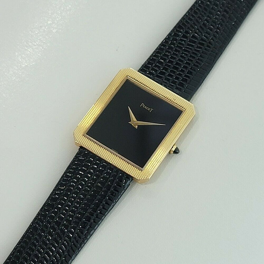 Unisex Piaget Protocle Ref 9154 25mm 18k Gold Slim Dress Watch 1970s RA299