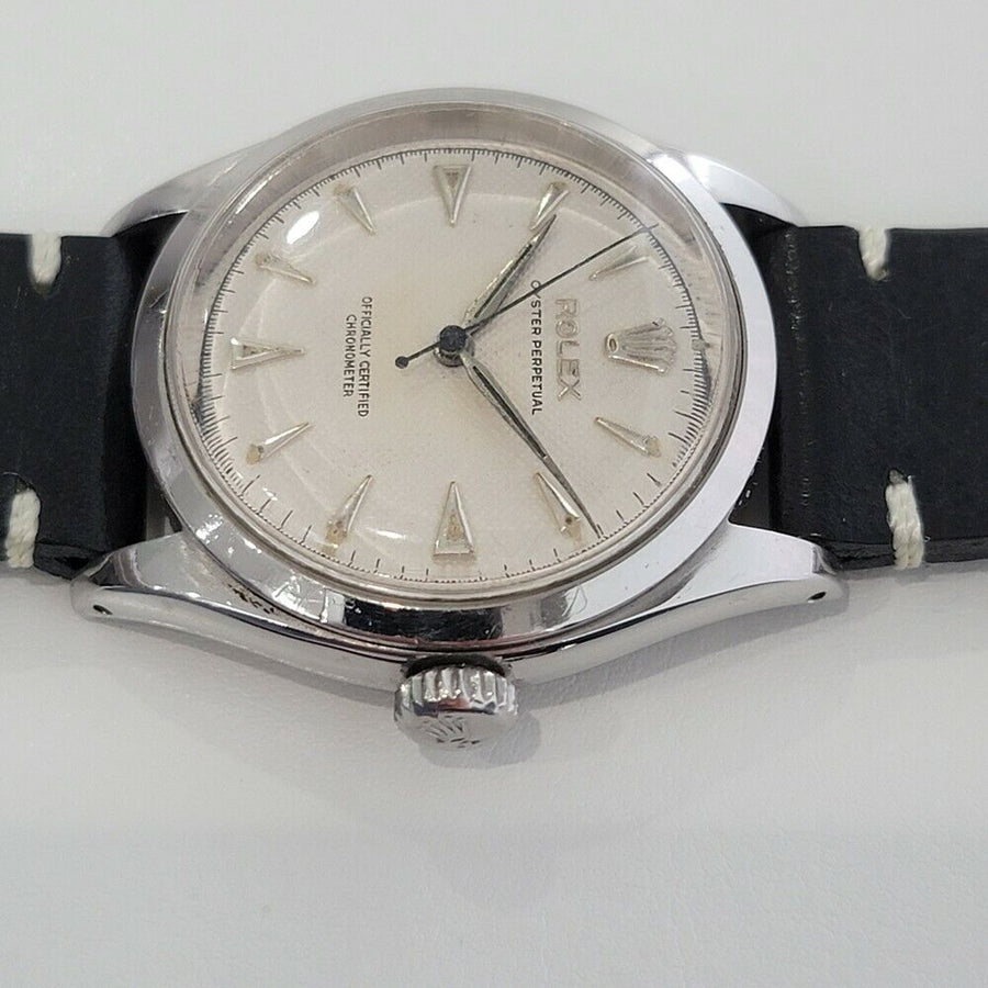 Mens Rolex Oyster Perpetual 6284 34mm Bubbleback 1950s Automatic Vintage RA192B