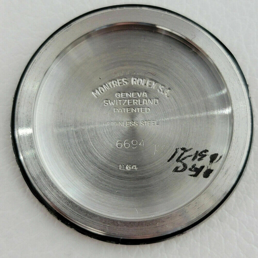 Mens Rolex Oysterdate Precision Ref 6694 34mm Manual Wind 1960s Vintage RJC115