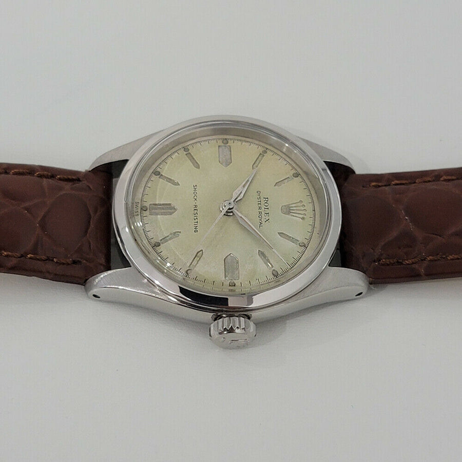 Midsize Rolex Oyster Royal Ref 6244 31mm Manual Wind 1950s Vintage Swiss RA7
