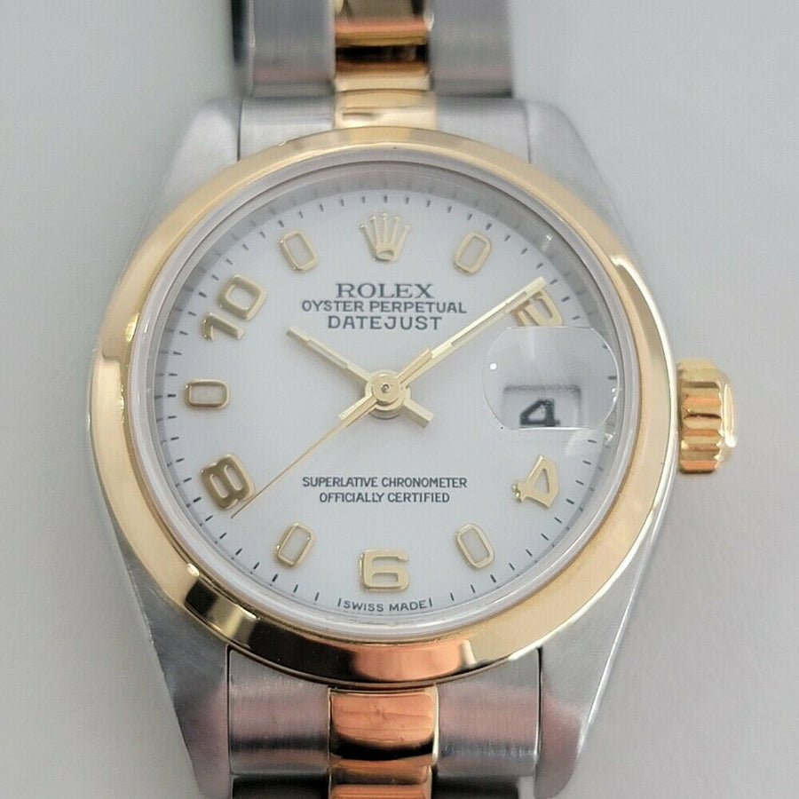 Ladies Rolex Oyster Datejust 26mm 18k Gold  SS Automatic 2000s Swiss RA155