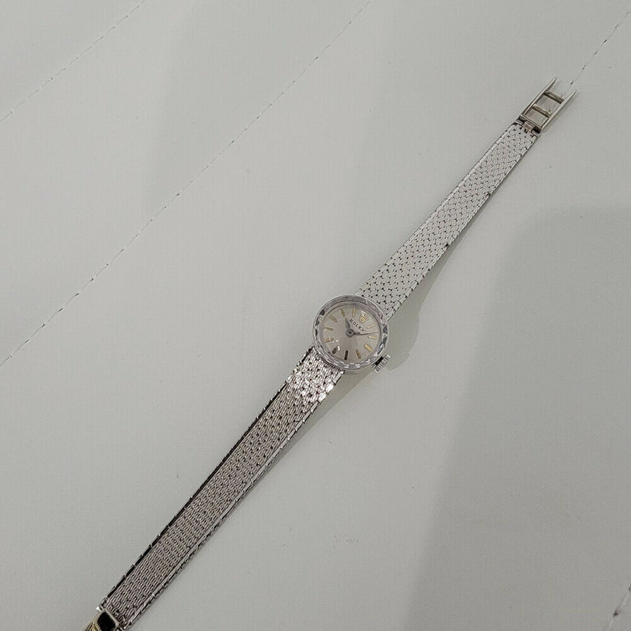 Ladies Rolex 15mm Petite Cocktail 14k White Gold Cocktail Watch