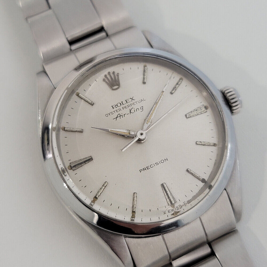 Mens Rolex Oyster Precision Ref 1002 Air King 34mm Automatic 1960s w Paper RA249