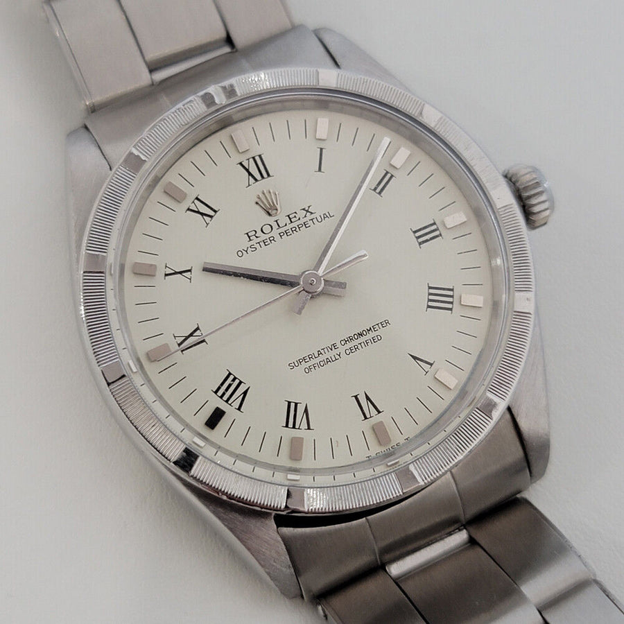 Mens Rolex Oyster Perpetual Ref 1007 34mm 1960s Automatic Vintage Swiss RA258S