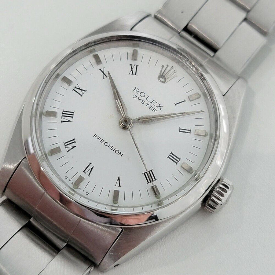 Mens Rolex Oyster Precision Ref 6426 34mm Manual Wind 1960s Swiss Vintage RA183