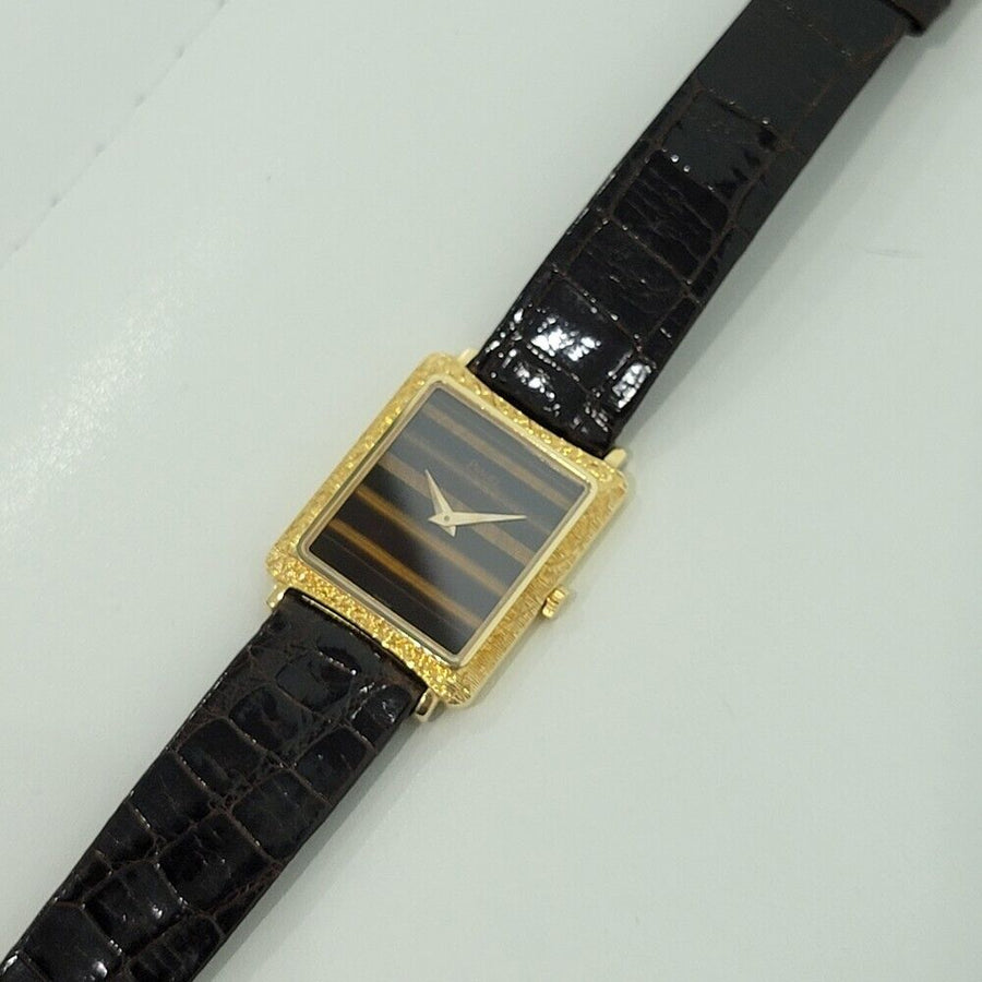 Unisex Piaget Protoc0le 25mm 18k Gold Slim Dress Watch 1970s, all original RA295