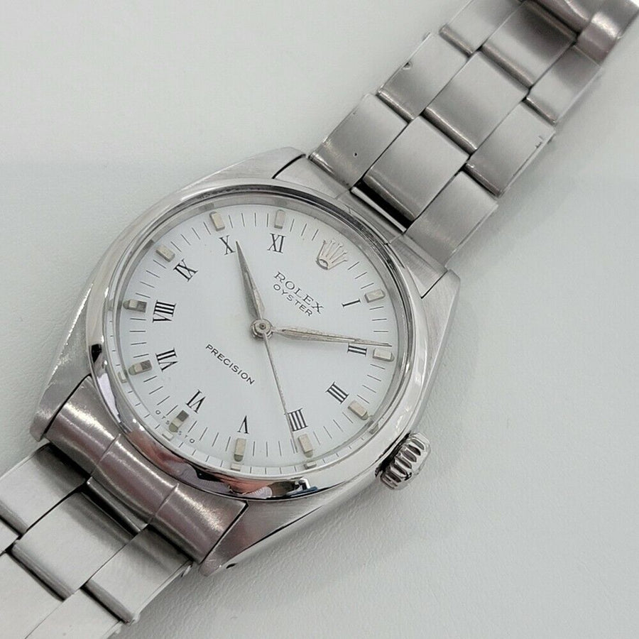 Mens Rolex Oyster Precision Ref 6426 34mm Manual Wind 1960s Swiss Vintage RA183