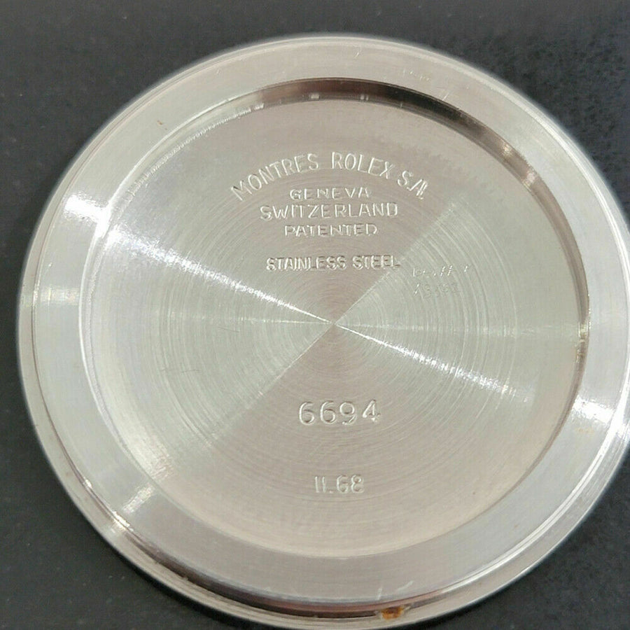 Mens Rolex Oysterdate Precision Ref 6694 34mm Manual Wind 1960s Vintage RA189R