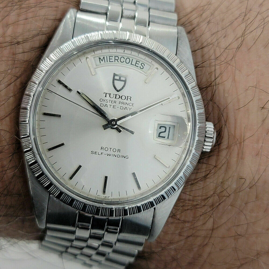 Mens Tudor Oyster Prince Ref 94510 Date Day 36mm Automatic 1980s Swiss RA251S