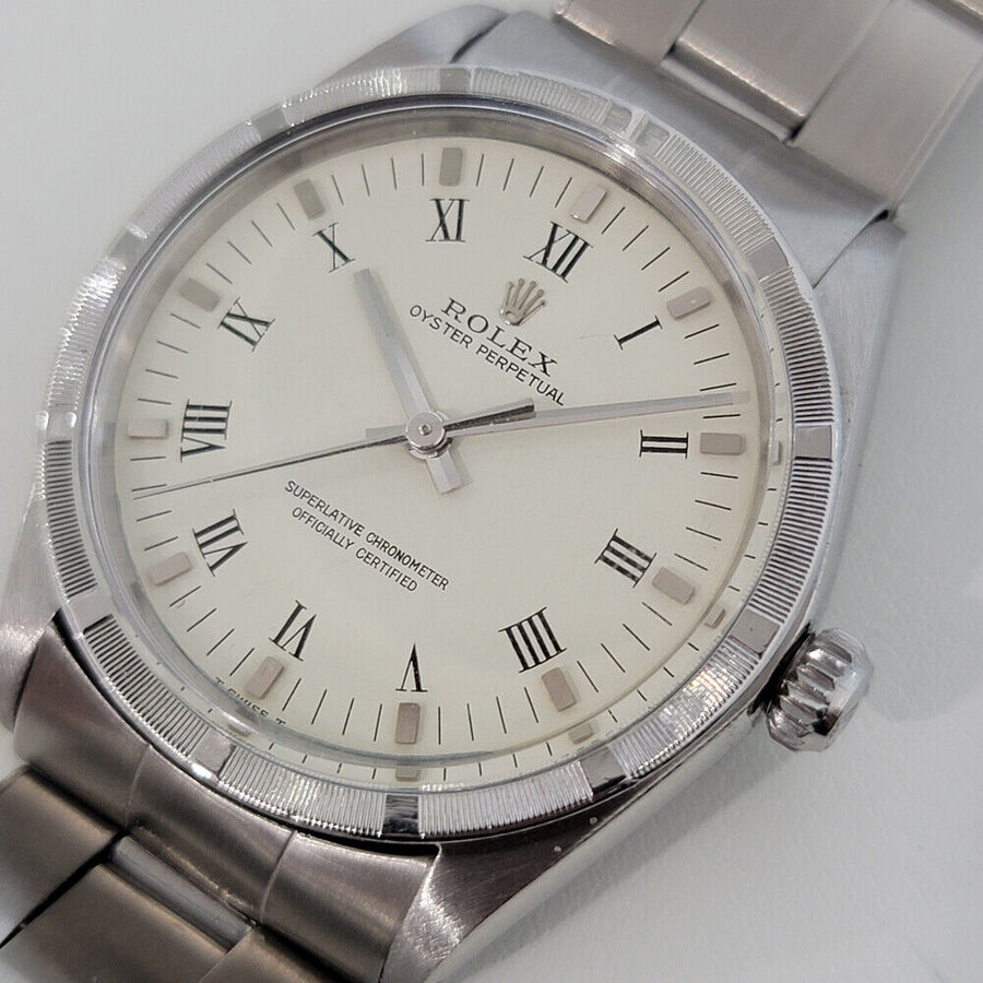 Mens Rolex Oyster Perpetual Ref 1007 34mm 1960s Automatic Vintage Swiss RA258S