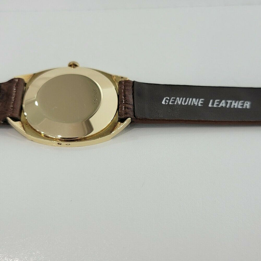 Mens Audemars Piguet Geneve 32mm 18k Gold Manual Wind Dress Watch 1970s RA291
