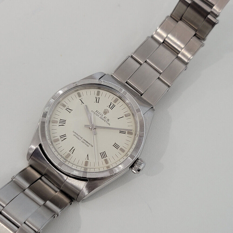 Mens Rolex Oyster Perpetual Ref 1007 34mm 1960s Automatic Vintage Swiss RA258S