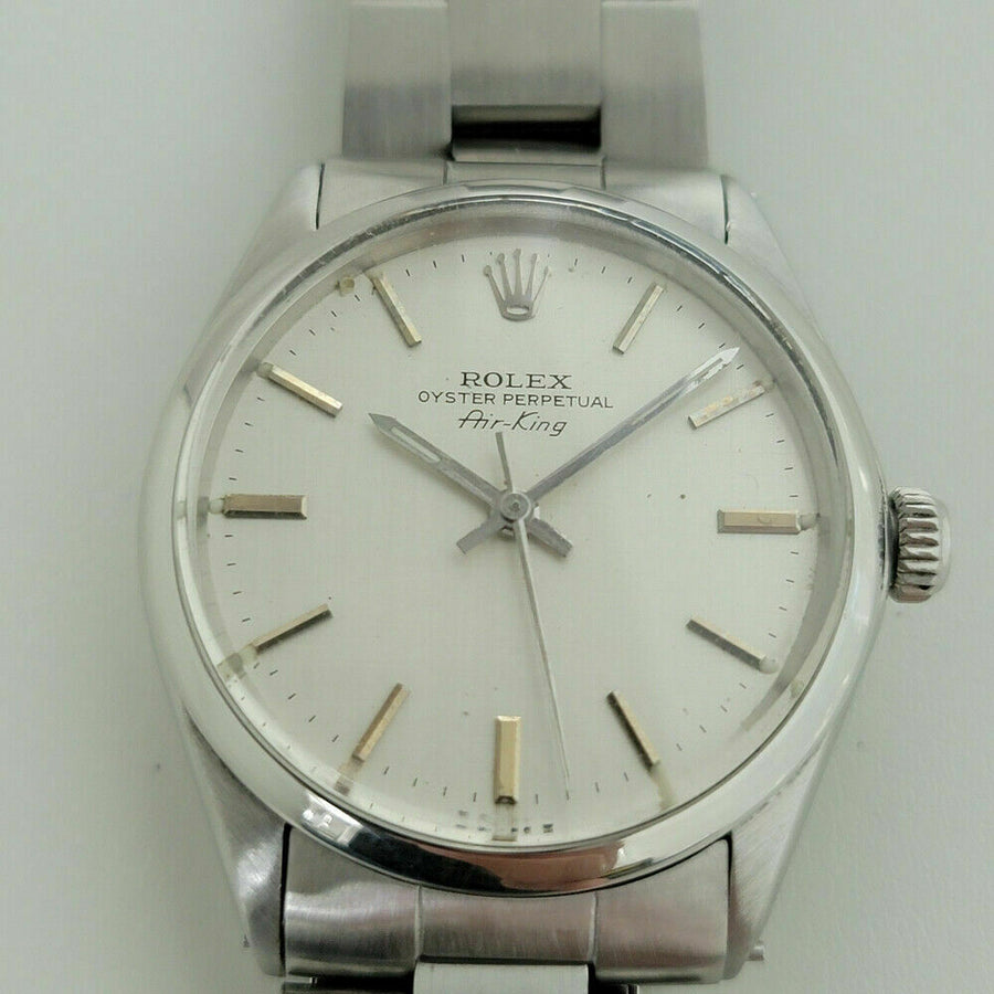 Mens Rolex Oyster Perpetual 5500 Air King 34mm Automatic 1970s Vintage RA253