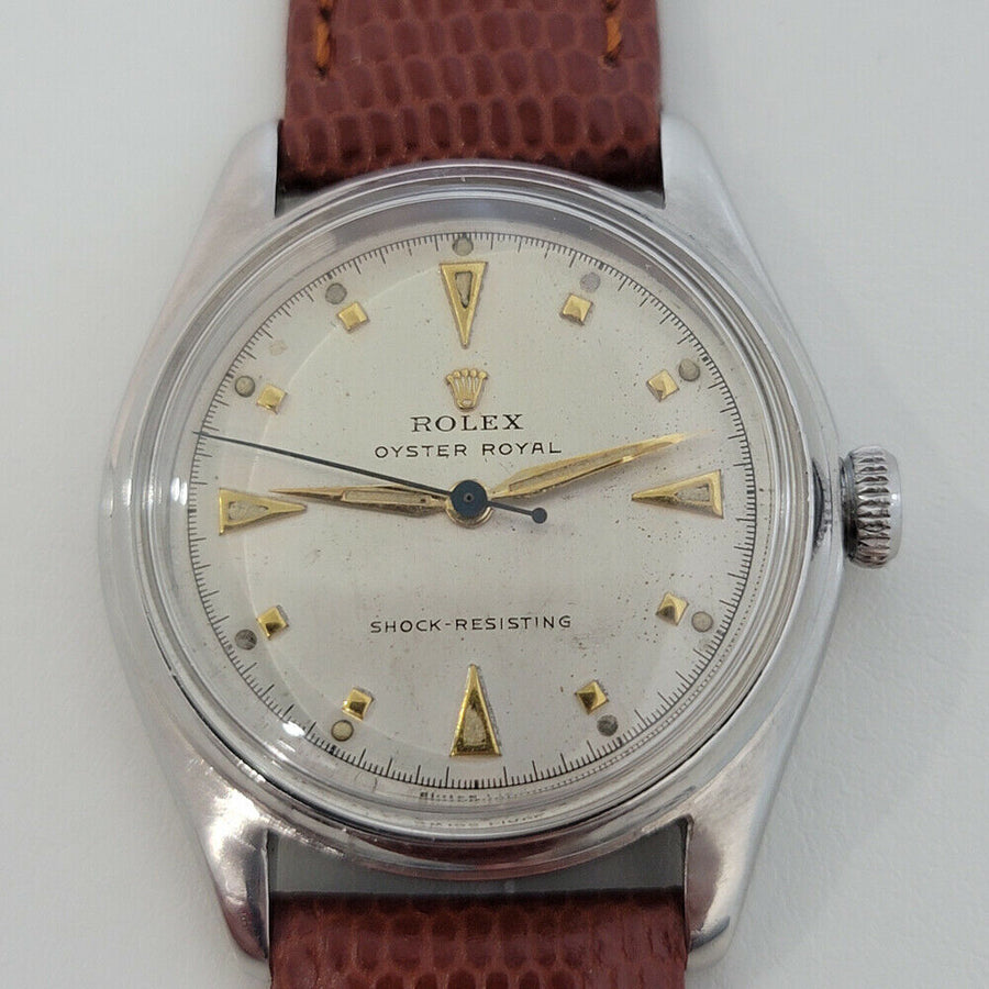 Mens Rolex Oyster Royal Ref 4444 32mm Manual Wind 1940s Vintage Swiss RJC166