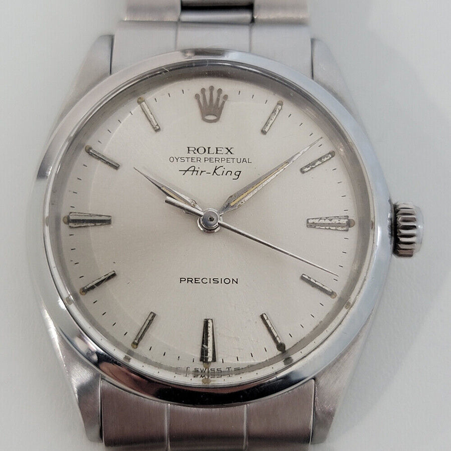 Mens Rolex Oyster Precision Ref 1002 Air King 34mm Automatic 1960s w Paper RA249