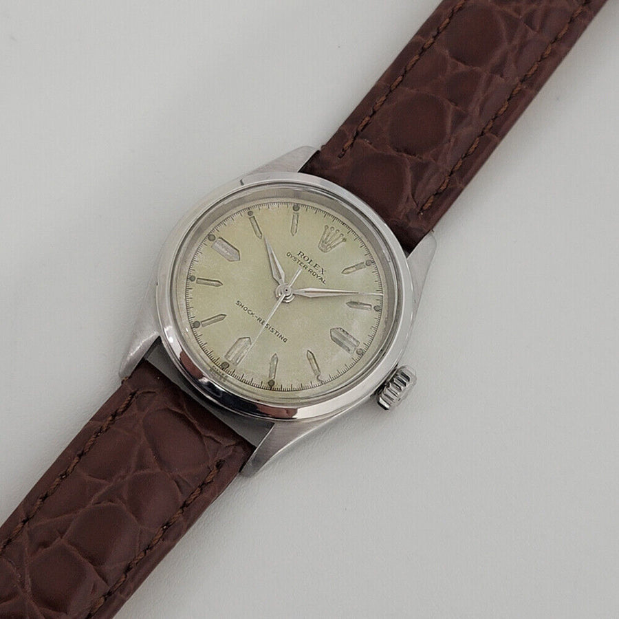 Midsize Rolex Oyster Royal Ref 6244 1950s 31mm Manual Wind Vintage Swiss RA7