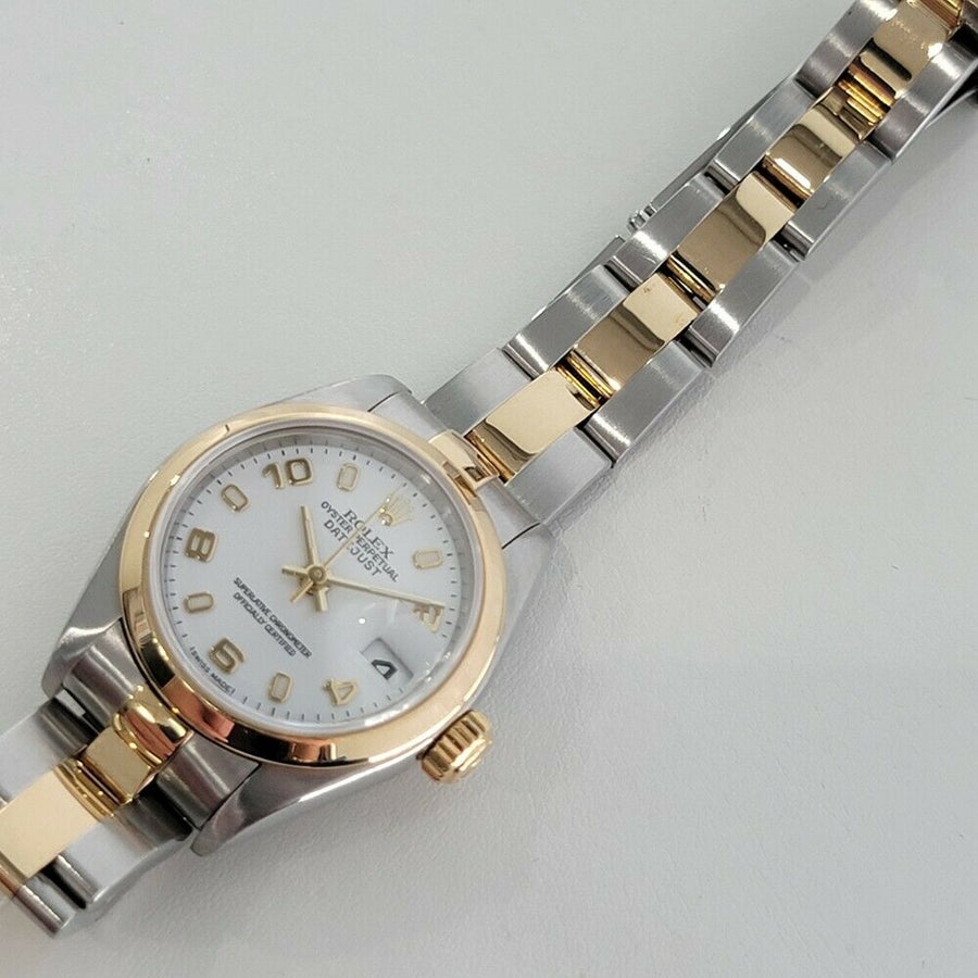 Ladies Rolex Oyster Datejust 26mm 18k Gold  SS Automatic 2000s Swiss RA155