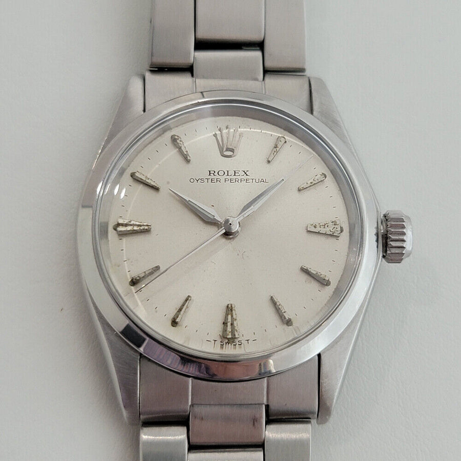 Midsize Rolex Oyster Perpetual 6548 30mm 1960s Automatic Watch Vintage RA127