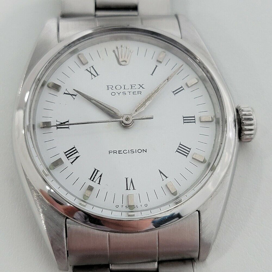 Mens Rolex Oyster Precision Ref 6426 34mm Manual Wind 1960s Swiss Vintage RA183
