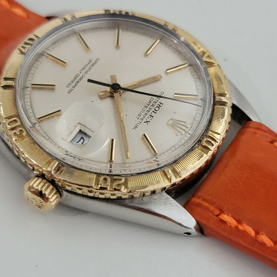 Rolex Men's Datejust Ref 1625 Thunderbird 18k SS Automatic 1970s Vintage RJC143