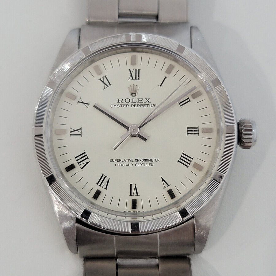 Mens Rolex Oyster Perpetual Ref 1007 34mm 1960s Automatic Vintage Swiss RA258S